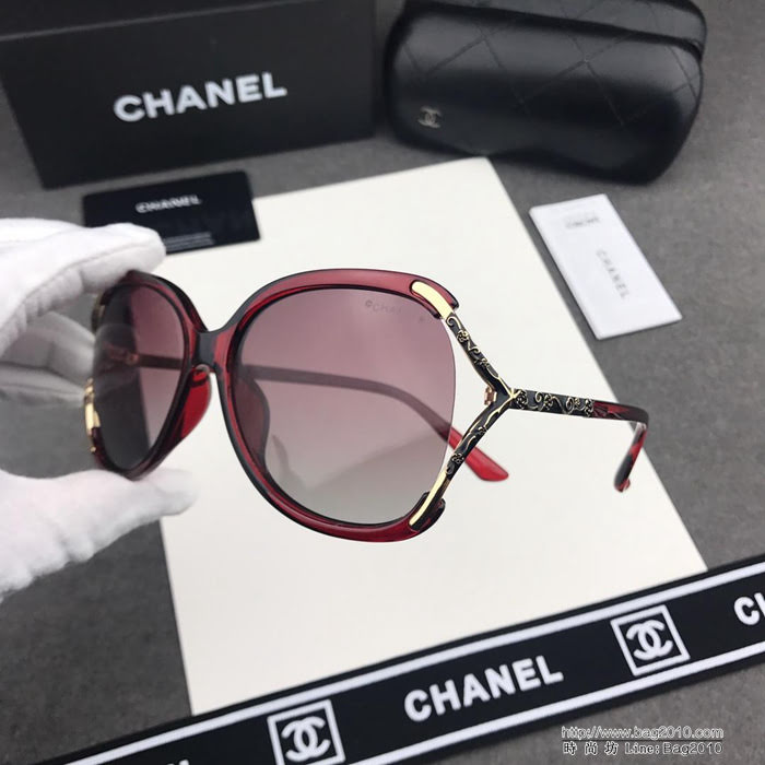 CHANEL香奈兒 2019新款 高清寶麗來偏光鏡片 女款太陽鏡  lly1540